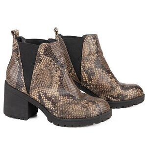 Dirty Laundry Lita Python Snake Print Chelsea Boots – Women’s 6